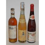Château Lafon Jean Dufour, 1960, Sauternes, one bottle; Guntersblumer Kellerweg, 1961, Germany,