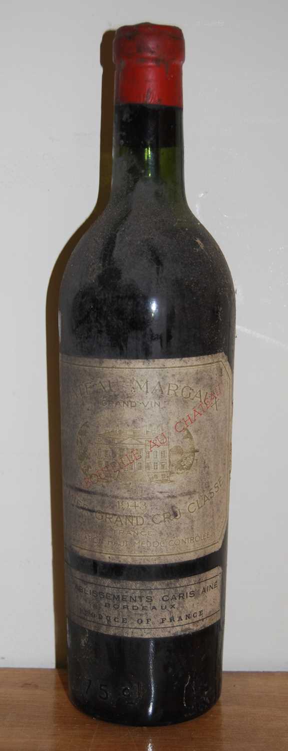 Château Margaux, 1er Grand Cru Classe, 1943, Margaux, one bottle (level upper-mid shoulder, some