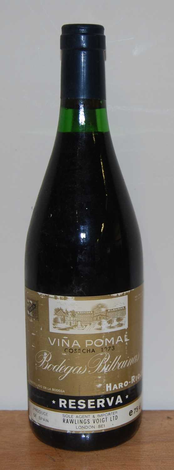 Bodegas Bilbainas, Vina Pomal Reserva, 1973, Rioja, six bottles