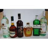 Assorted spirits, to include Hine Signature fine cognac in carton, Napoleon Great French Tradition