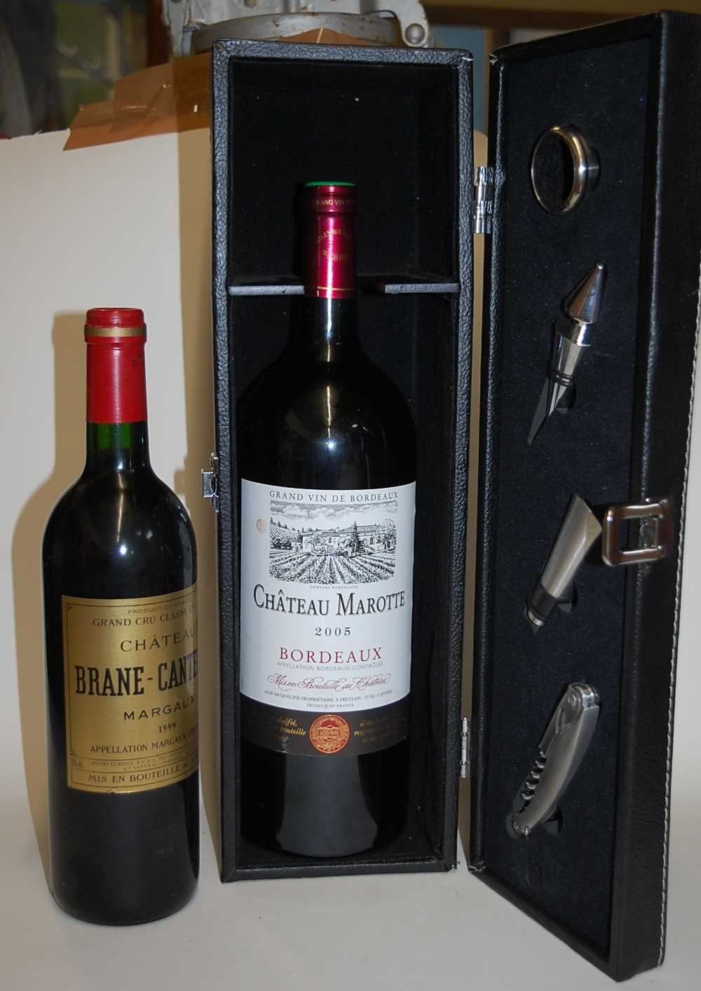 Château Marotte, 2005, Bordeaux, one magnum in gift box with corkscrew and bottle stoppers; and