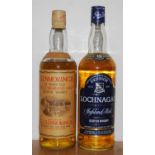 Glenmorangie 10 year old Single Highland Malt Scotch Whisky, 75cl, 40%, one bottle; and Lochnagar 12