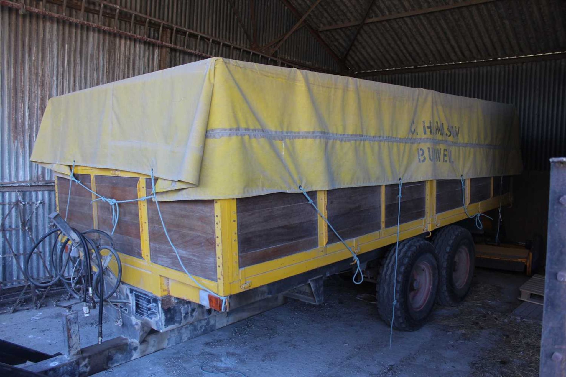 10T Willet Dropside Trailer with Rollover Sheet - Image 2 of 2