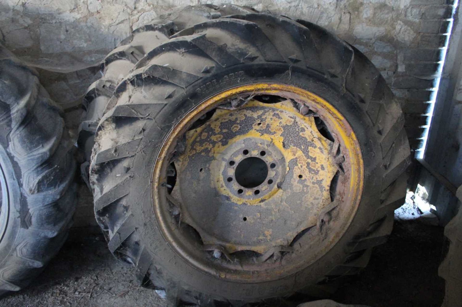 Goodyear 12.4 / 32 (6 ply) wheel from a standard solo beet harvester