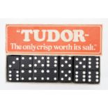 A 1960s - 1970s Tudor Crisps advertising / promotional boxed dominoes