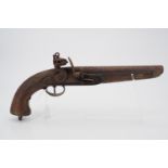 An early 19th Century Belgian flintlock Sea Service pistol