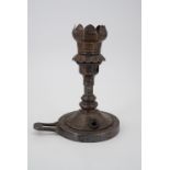 An early 20th Century electroplate railway or ship's cabin table / wall lamp