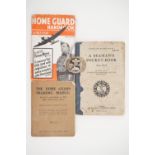 Two Second World War Home Guard training manuals, a 1943 Royal Navy "Seaman's Pocket Book" and a