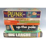 Various board games including 'Totopoly', 'Up the Pole', 'Kerplunk', 'Masterpiece', 'Cluedo' and '