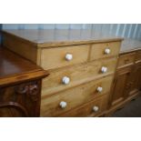 A pine chest of drawers, 108 x 49 x 108 cm