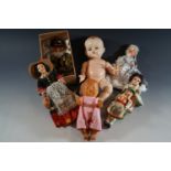 A collection of vintage fashion and other dolls, including a 1960s Peggy Nisbet 'Georgiana Duchess