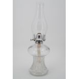 A glass oil lamp, 41 cm