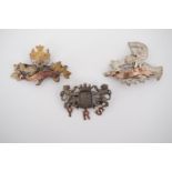 Three Great War French / Belgian sweetheart brooches