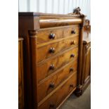 A Victorian mahogany Scotch chest