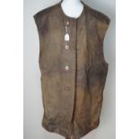 A British army leather "trench" jerkin