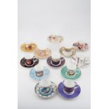 A Coalport limited edition "Historic Coffee Cup Collection" coffee set