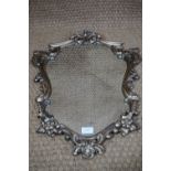 A contemporary fancy gilt-framed wall mirror, 75 cm x 53 cm