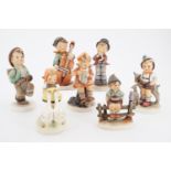 Seven Hummel figurines