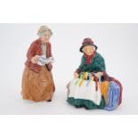 Two Royal Doulton figurines, Silks and Ribbons HN 2017 and Teatime HN 2255