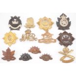 A quantity of Canadian and Anzac cap badges