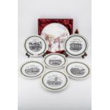 Seven Whitehaven plates including Market Hall, Duke Street, The Castle, and Grand Hotel etc