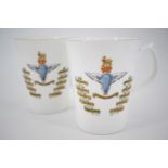 A pair of Parachute Regiment commemorative ceramic mugs