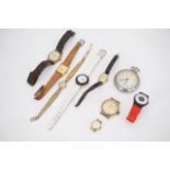 Watches including an Ingersoll open faced pocket watch (a/f) and a child's modern Swatch wristwatch