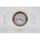 A Waterford Crystal clock, 17 x 10 cm high
