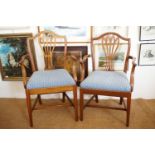 Two mahogany carver dining chairs