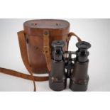 A 1918 cased set of British army S3 binoculars