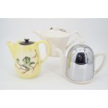 Mid 20th Century Ever Hot, Maling and Carlton Ware tea pots