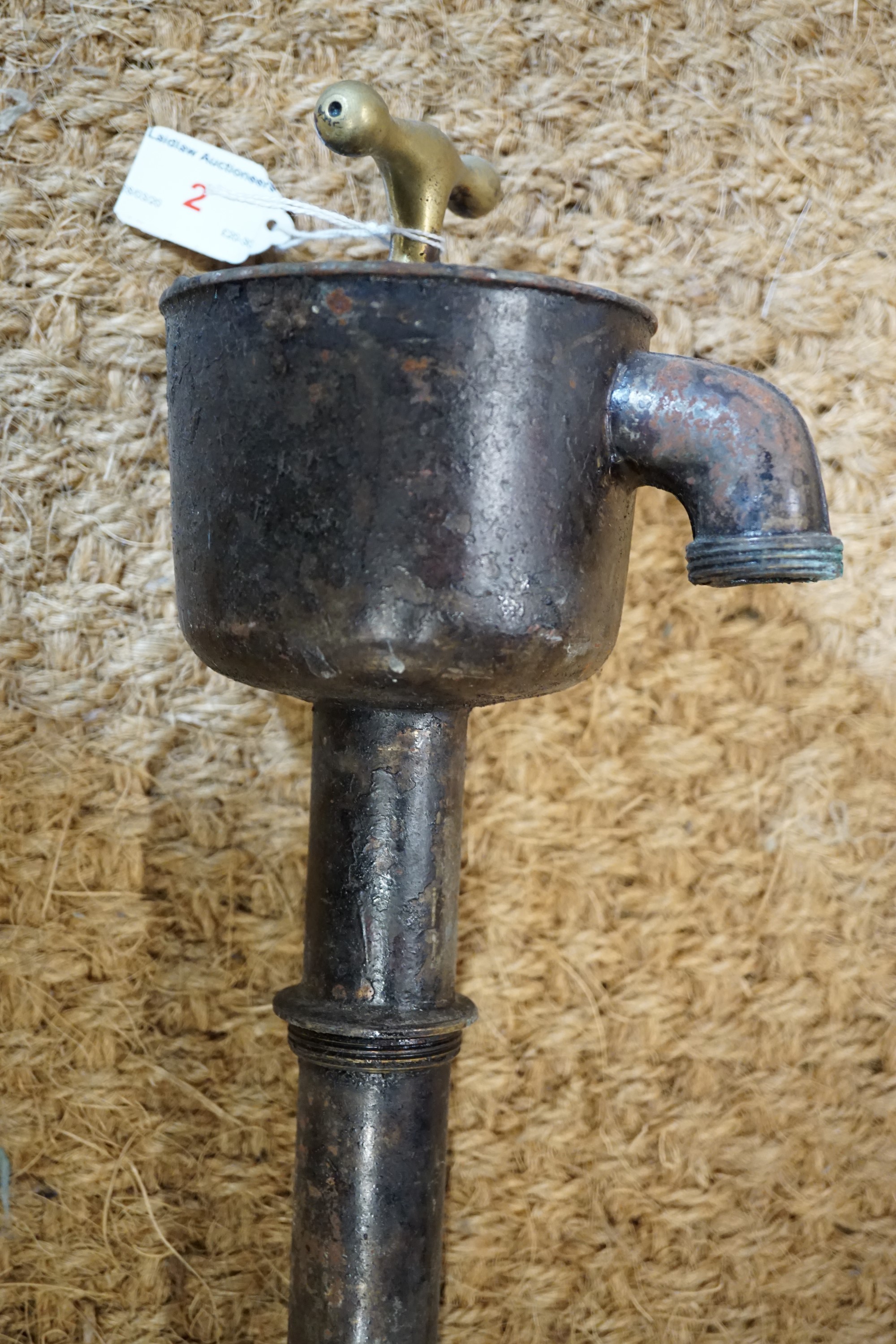A vintage oil drum pump - Image 2 of 2