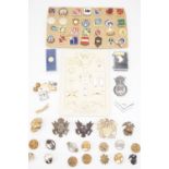 A quantity of US military and other badges