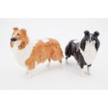 Beswick figurines: "Lochinvar of Ladypark" and a black and white collie