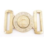 A Victorian British army waist belt buckle