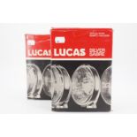 Two boxed Lucas car lamps
