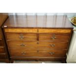 A Victorian mahogany chest of drawers, 114 x 50 x 92 cm
