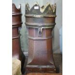Two chimney pots, 75 cm high, and a chimney cowl