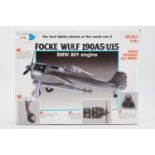 A Casadio die-cast 1:48 scale model Luftwaffe Focke Wolf 190A5/U15 fighter aircraft, boxed and