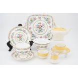 A Foley 'Ming Rose' pattern tea set, and one further diminutive Art Deco style part tea set by