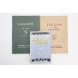 Jaguar car manuals for 3.4 and 3.8 "S" models and 2.4 litre mark-2 model, together with a Jaguar car