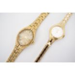 A 1960s lady's rolled gold Rotary wristlet watch, and one other by Sekonda