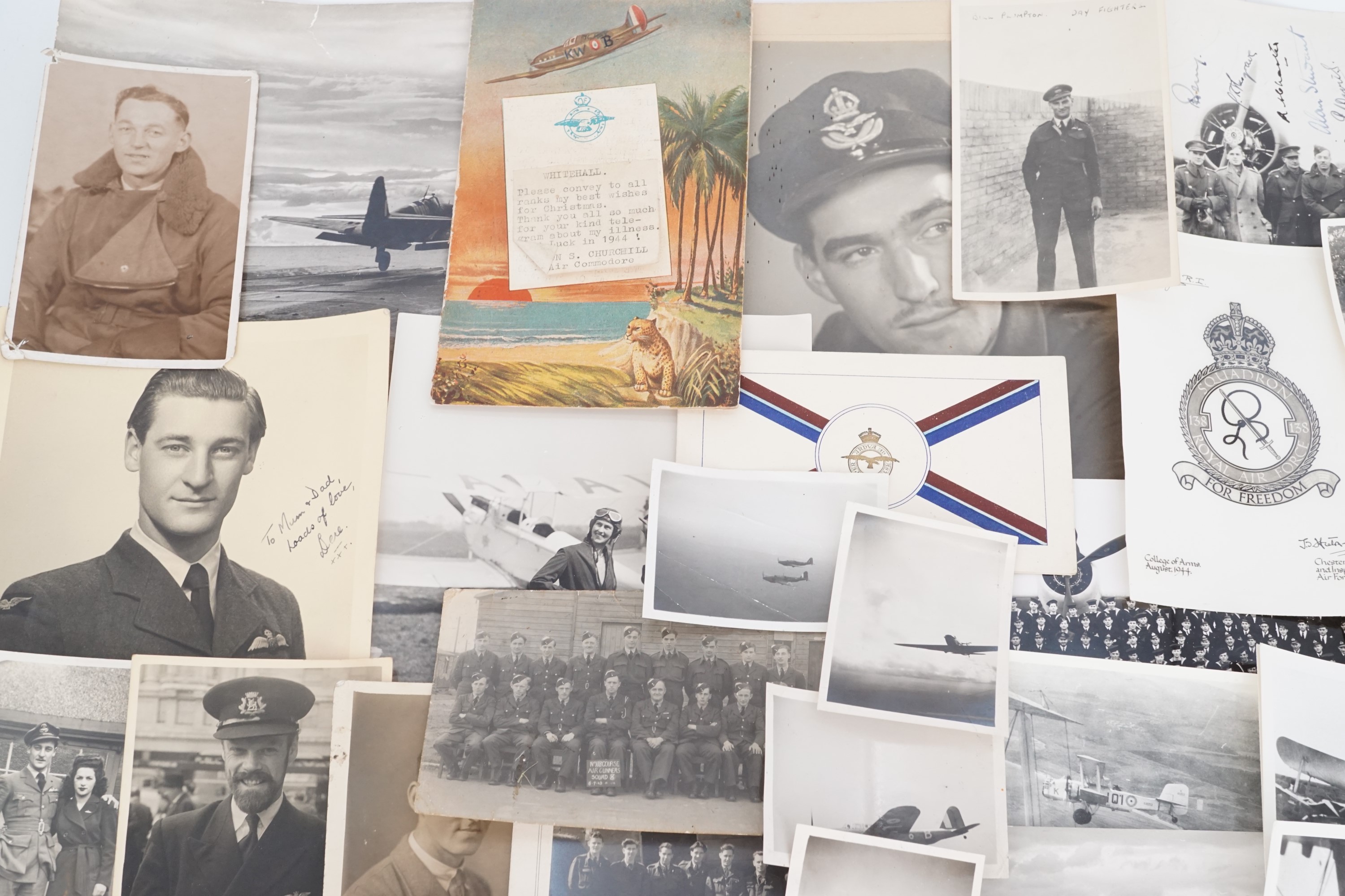 A large quantity of predominantly Second World War RAF portrait and other photographs - Image 2 of 5