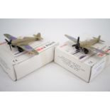 Tonka - Polistil die-cast RAF Hurricane and Spitfire aircraft, boxed