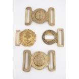 British Army / Royal Marines brass waist belt buckles