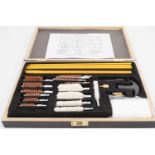 A modern pistol cleaning set