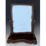 A Victorian mahogany swivel toilet mirror, 74 cm, [UK P&P circa £35]