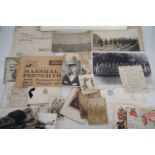 A large quantity of military photographs and documents