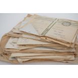 A large group of Great War Field Censor passed correspondence envelopes