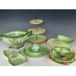 Royal Winton leaf-moulded and floral pattern wares